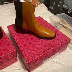 Bonnie Brown Tory Burch Sierra Antik Ankle boots